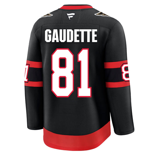 Adam Gaudette Ottawa Senators Fanatics Premium Home Jersey