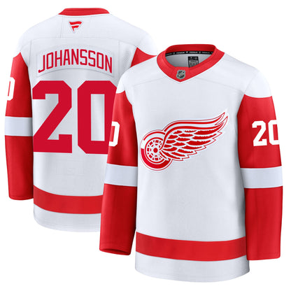 Albert Johansson Detroit Red Wings Fanatics Premium Away Jersey