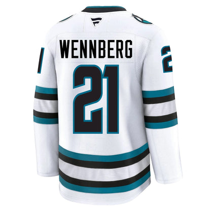 Alexander Wennberg San Jose Sharks Fanatics Premium Away Jersey