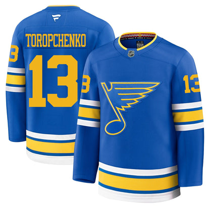 Alexey Toropchenko St Louis Blues Fanatics Home Premium Jersey