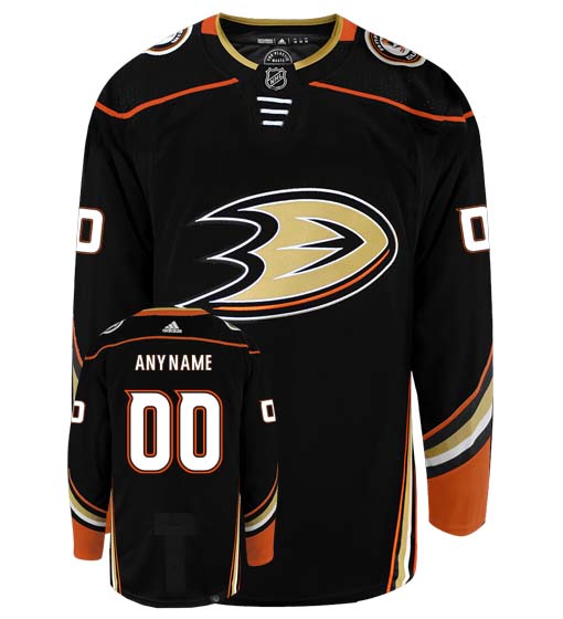 Customizable Anaheim Ducks Adidas Primegreen Authentic NHL Hockey Jersey