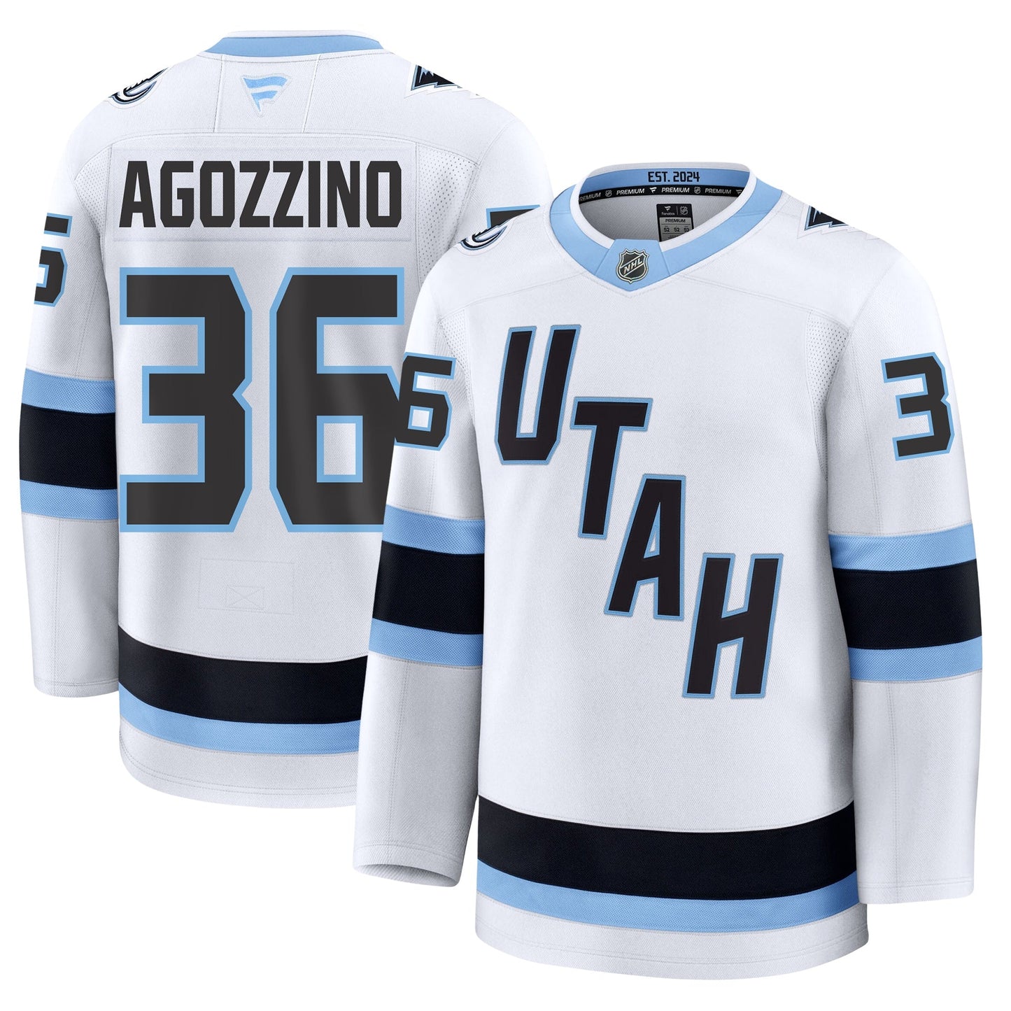 Andrew Agozzino Utah Mammoth Fanatics Away Premium Jersey