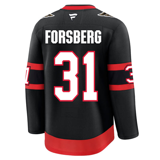 Anton Forsberg Ottawa Senators Fanatics Premium Home Jersey