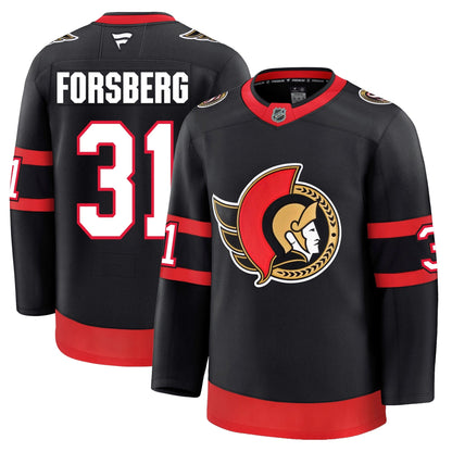 Anton Forsberg Ottawa Senators Fanatics Premium Home Jersey