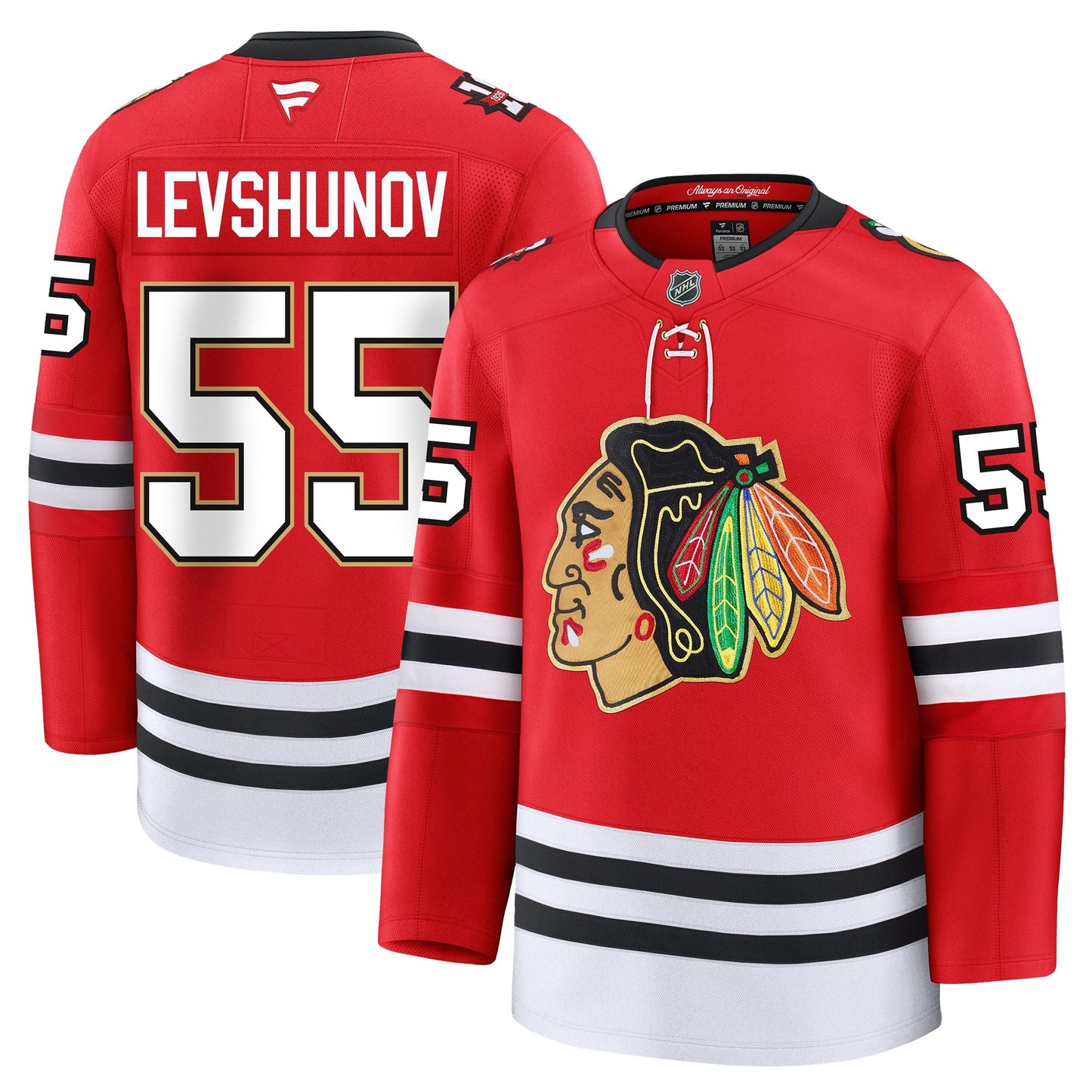 Artyom Levshunov Chicago Blackhawks Fanatics Centennial Premium Jersey