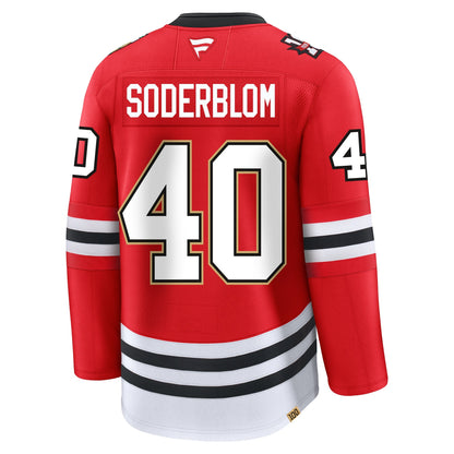 Arvid Soderblom Chicago Blackhawks Fanatics Centennial Premium Jersey