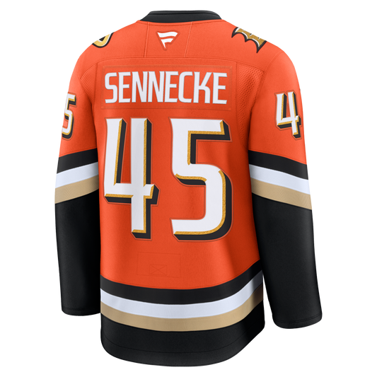 Beckett Sennecke Anaheim Ducks Fanatics Premium Home Jersey