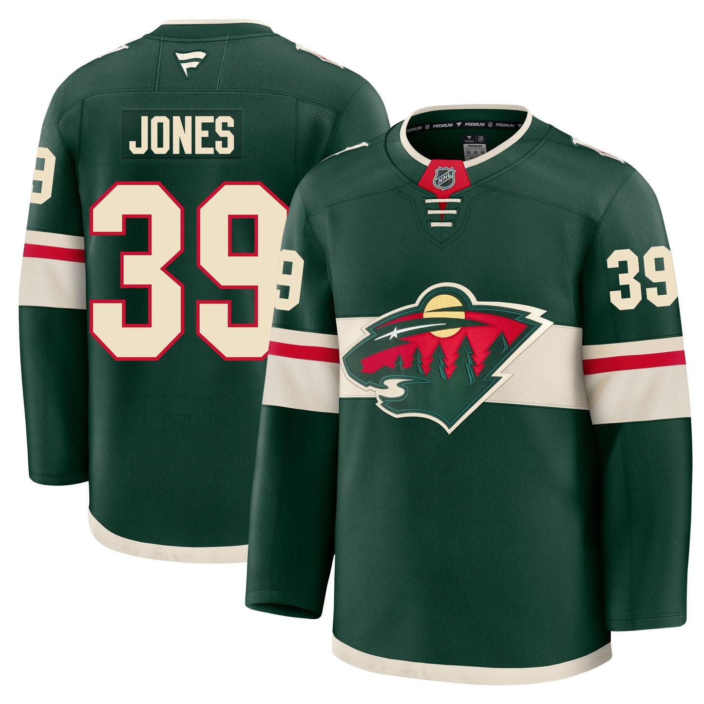 Ben Jones Minnesota Wild Fanatics Premium Home Jersey