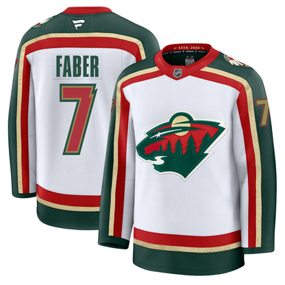 Brock Faber Minnesota Wild Fanatics Alternate Premium Jersey