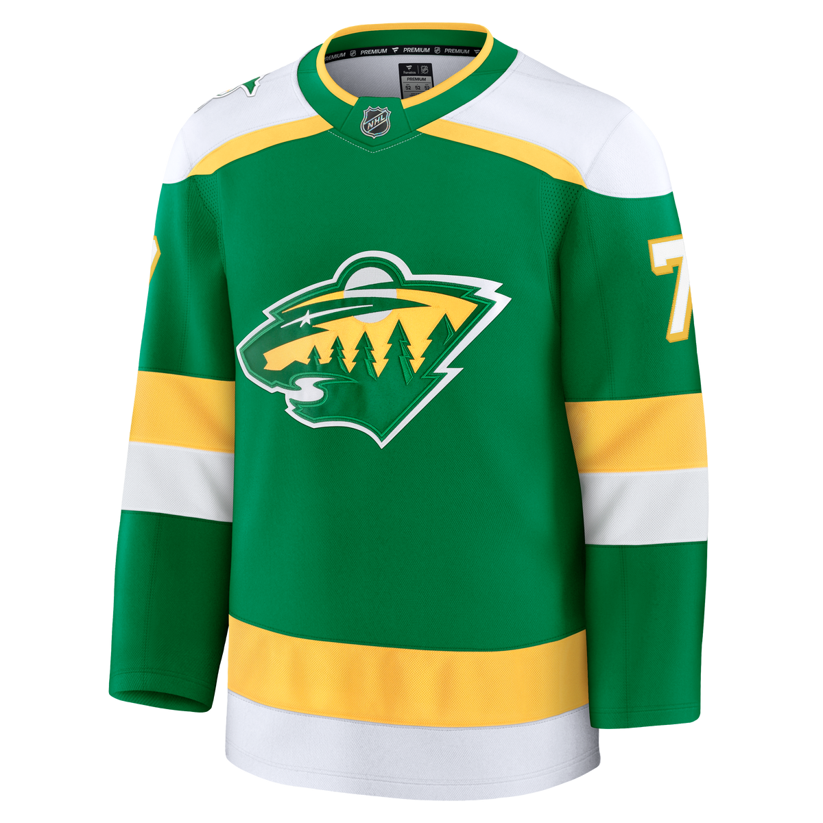 Brock Faber Minnesota Wild 2024 Fanatics Premium Official NHL THIRD ALTERNATE Jersey