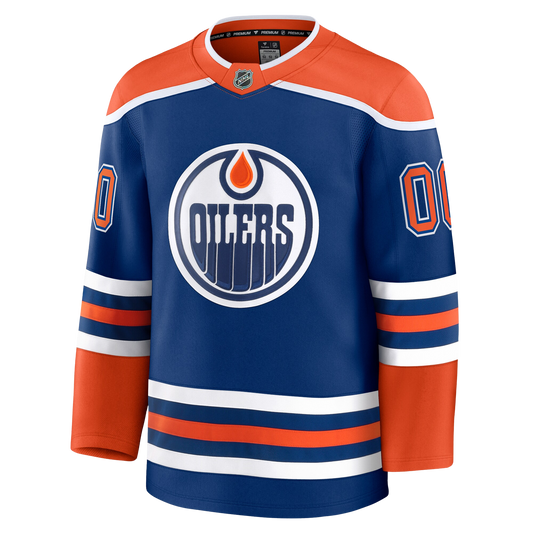 Customizable Edmonton Oilers 2024 Fanatics Premium Official NHL HOME Jersey