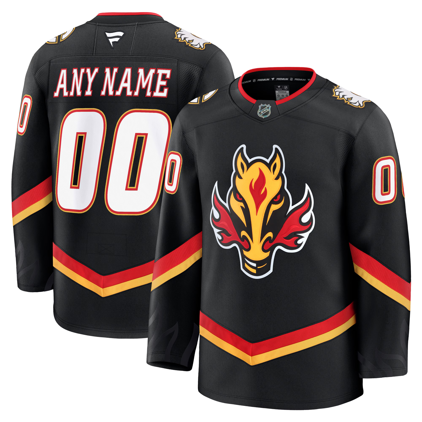 Customizable Calgary Flames 2024 Fanatics Premium Official NHL THIRD ALTERNATE Jersey