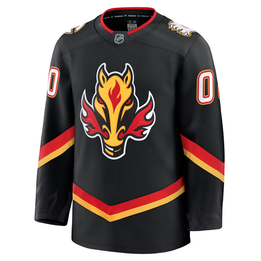 Customizable Calgary Flames 2024 Fanatics Premium Official NHL THIRD ALTERNATE Jersey
