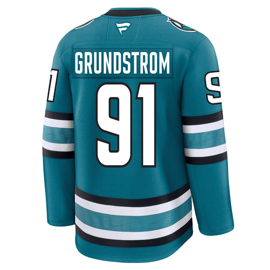 Carl Grundstrom San Jose Sharks Fanatics Premium Home Jersey