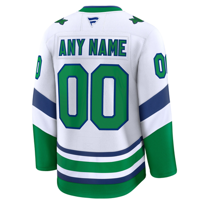 Customizable Carolina Hurricanes 2024 Fanatics Premium White Whalers Jersey