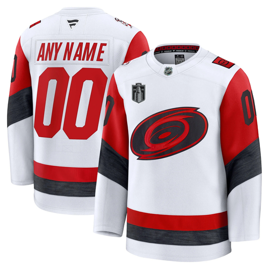 Customizable Carolina Hurricanes Fanatics Premium Official NHL Away Jersey With 2026 Stanley Cup Final Patch