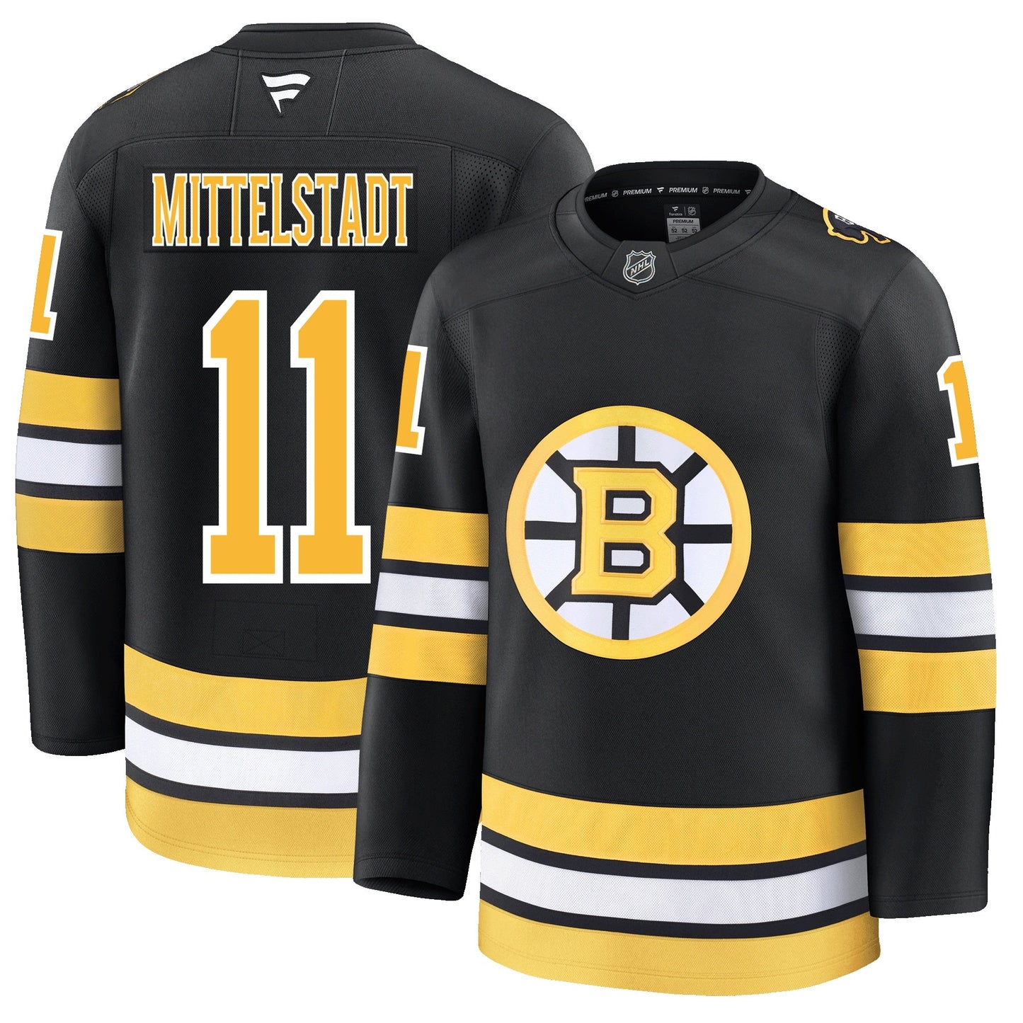 Casey Mittelstadt Boston Bruins Fanatics Home Premium Jersey
