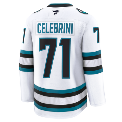 Macklin Celebrini San Jose Sharks Fanatics Premium Away Jersey