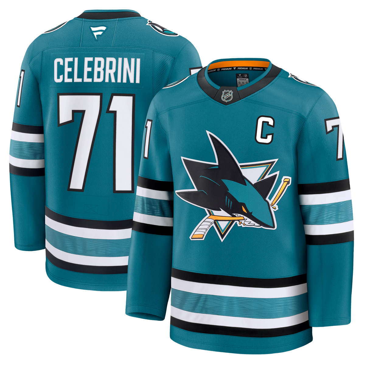 Macklin Celebrini San Jose Sharks Fanatics Premium Home Jersey