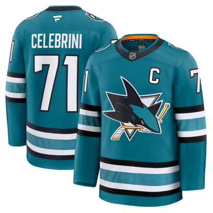 Macklin Celebrini San Jose Sharks Fanatics Premium Home Jersey