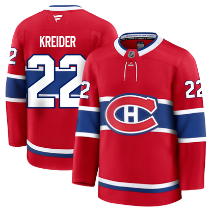 Chris Kreider Montreal Canadiens Fanatics Premium Home Jersey