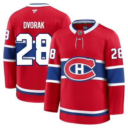 Christian Dvorak Montreal Canadiens Fanatics Premium Home Jersey