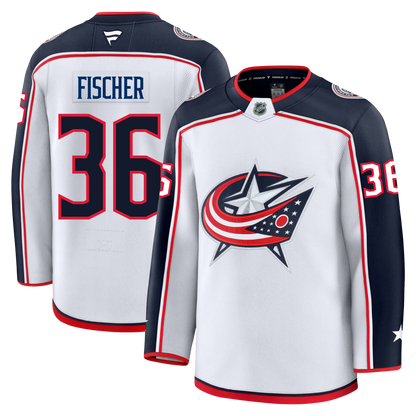 Christian Fischer Columbus Blue Jackets Fanatics Premium Away Jersey