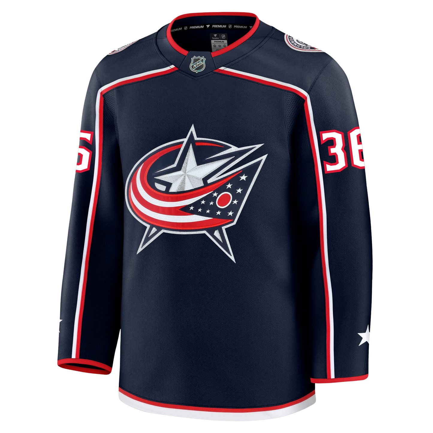 Christian Fischer Columbus Blue Jackets Fanatics Premium Home Jersey