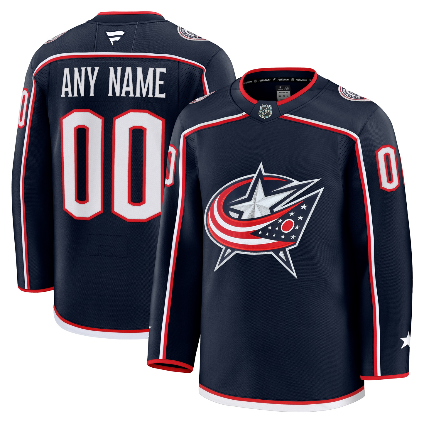 Customizable Columbus Blue Jackets 2024 Fanatics Premium Official NHL HOME Jersey