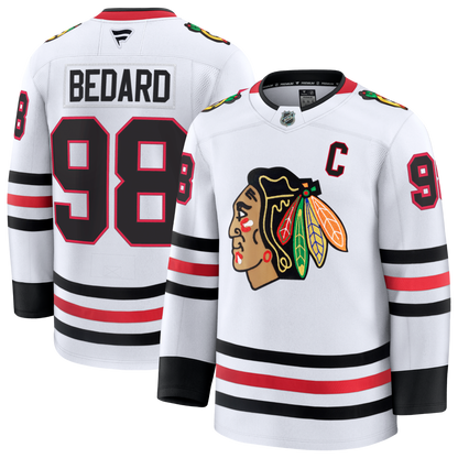 Connor Bedard Chicago Blackhawks Fanatics Premium Away Jersey