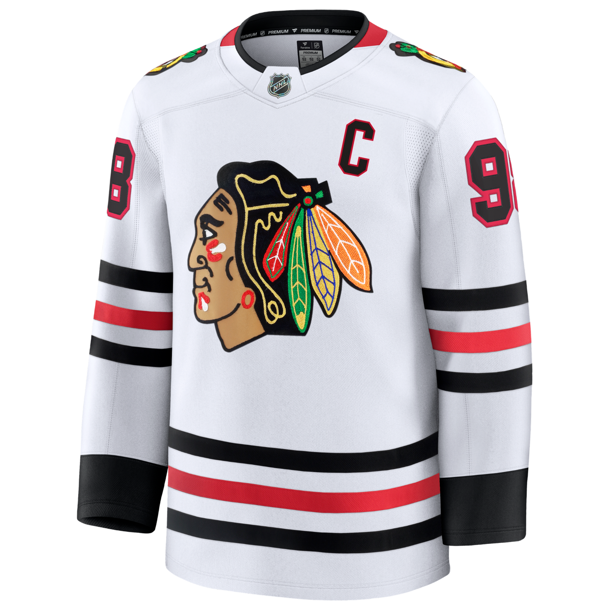 Connor Bedard Chicago Blackhawks Fanatics Premium Away Jersey