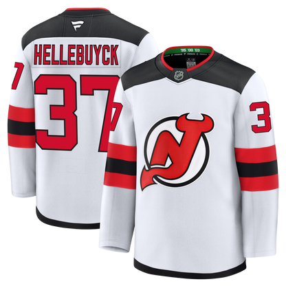 Connor Hellebuyck New Jersey Devils Fanatics Premium Away Jersey