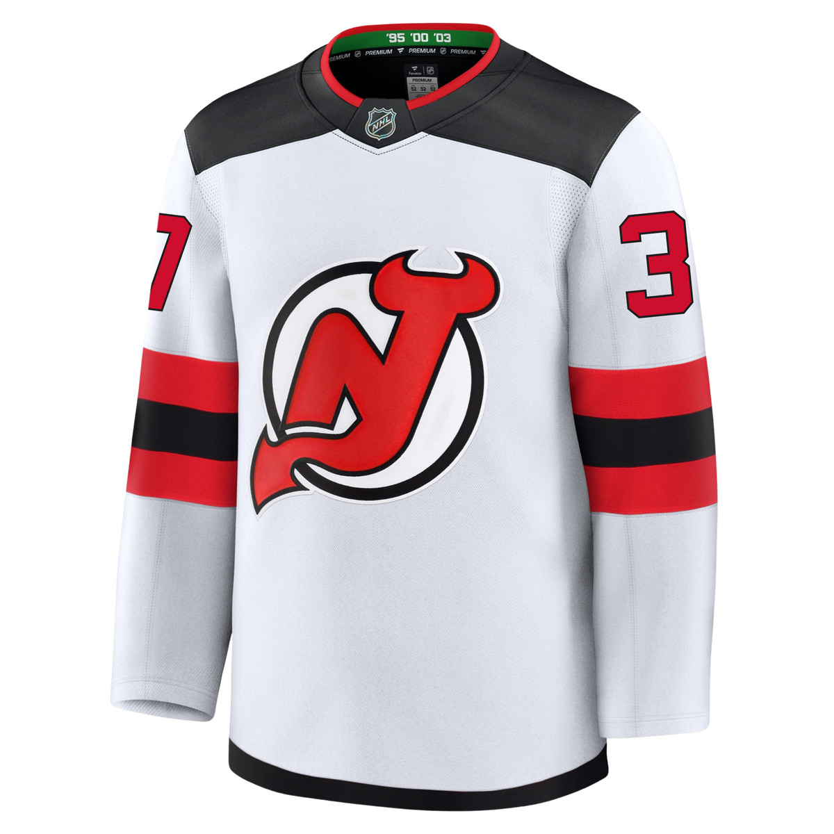 Connor Hellebuyck New Jersey Devils Fanatics Premium Away Jersey