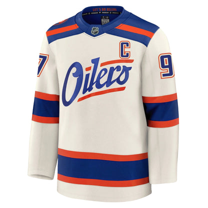 Connor McDavid Edmonton Oilers Fanatics Alternate Premium Jersey