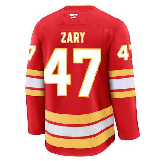 Connor Zary Calgary Flames Fanatics Premium Home Jersey