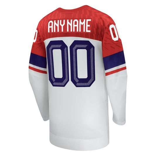 Customizable Team Czechia 2026 Nike White Replica Jersey