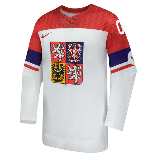 Customizable Team Czechia 2026 Nike White Replica Jersey
