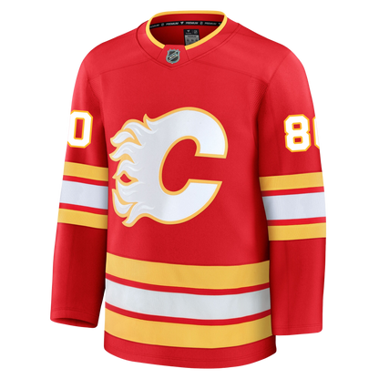 Dan Vladar Calgary Flames Fanatics Premium Home Jersey