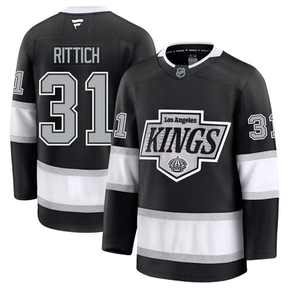 David Rittich Los Angeles Kings Fanatics Premium Home Jersey
