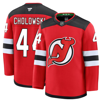 Dennis Cholowski New Jersey Devils Fanatics Premium Home Jersey