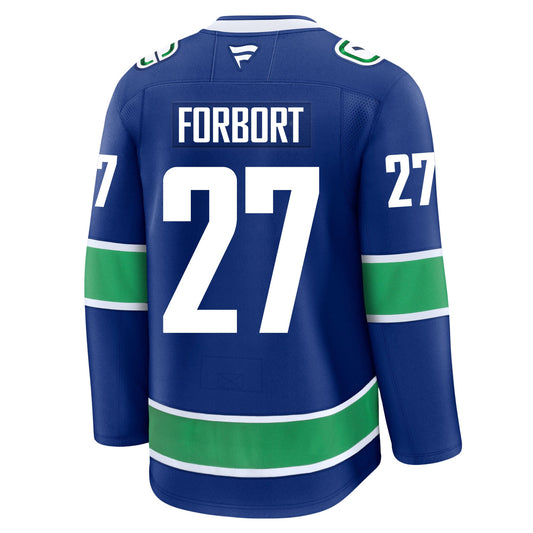 Derek Forbort Vancouver Canucks Fanatics Premium Home Jersey