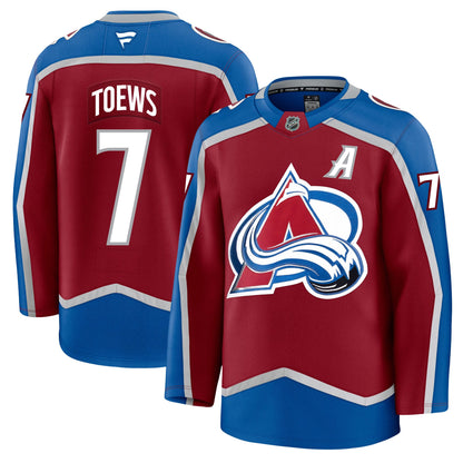 Devon Toews Colorado Avalanche Fanatics Premium Home Jersey