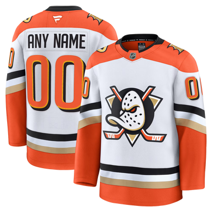 Customizable Anaheim Ducks 2024 Fanatics Premium Official NHL AWAY Jersey