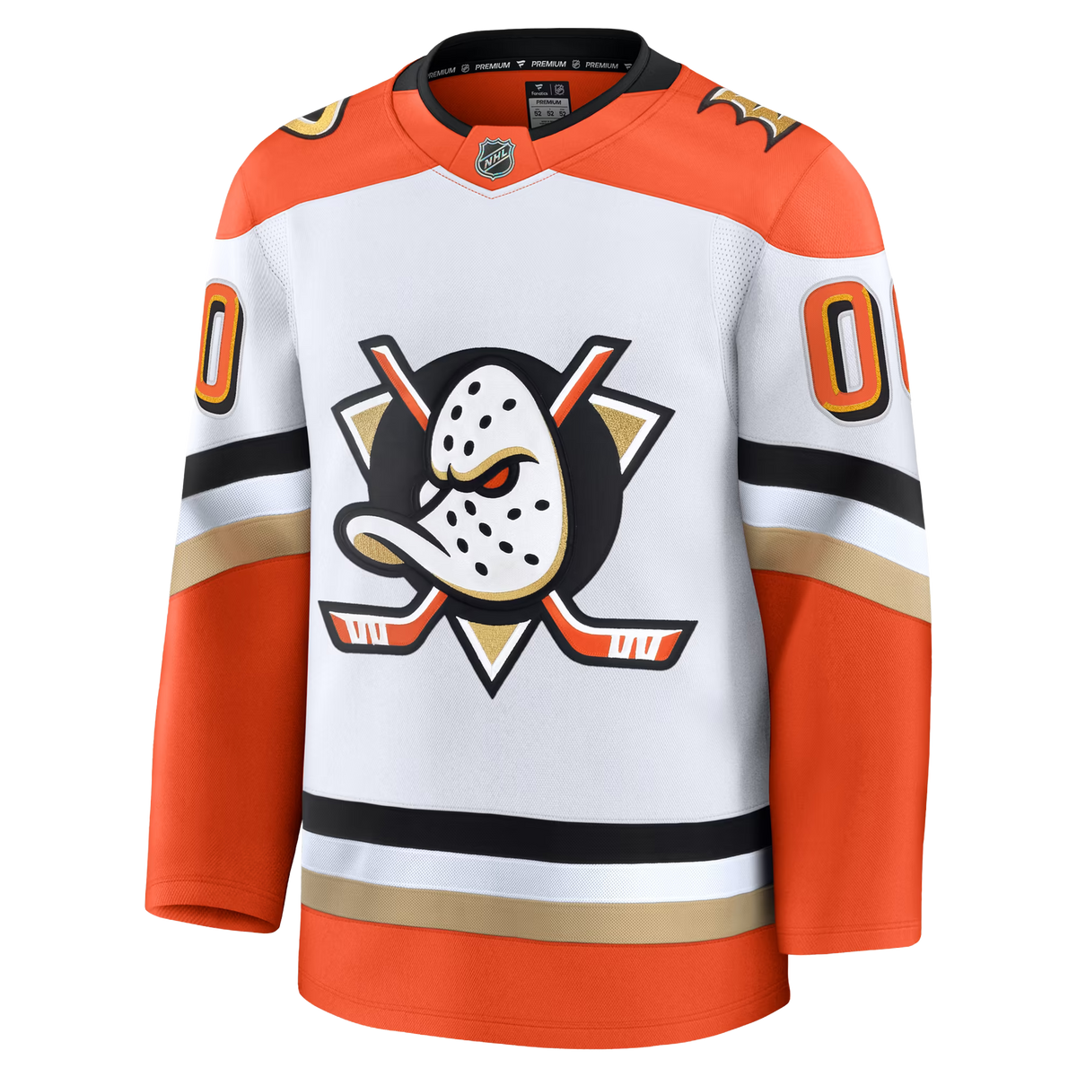 Customizable Anaheim Ducks 2024 Fanatics Premium Official NHL AWAY Jersey