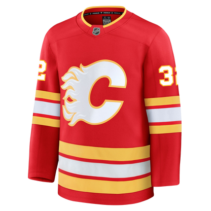 Dustin Wolf Calgary Flames Fanatics Premium Home Jersey