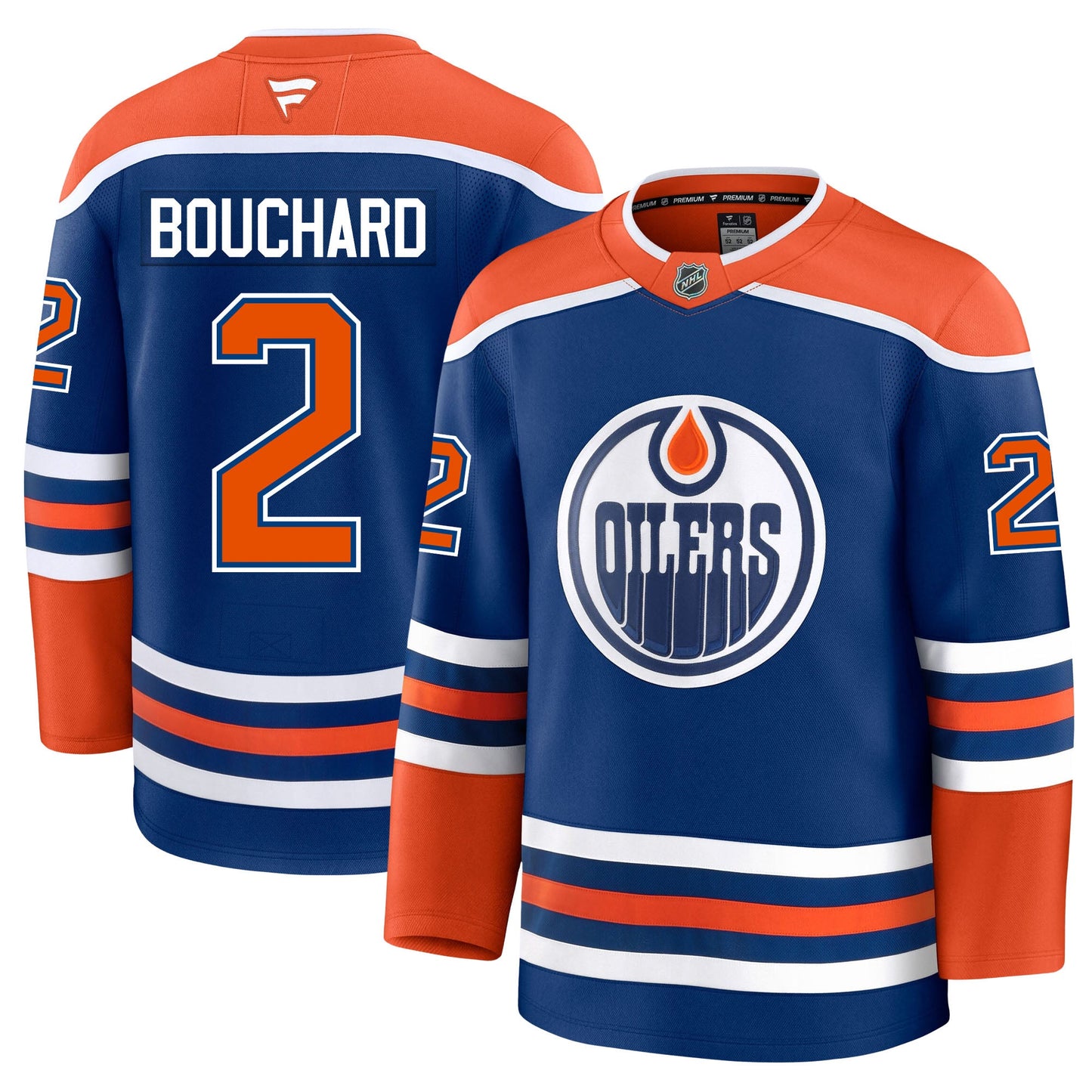 Evan Bouchard Edmonton Oilers Fanatics Premium Home Jersey