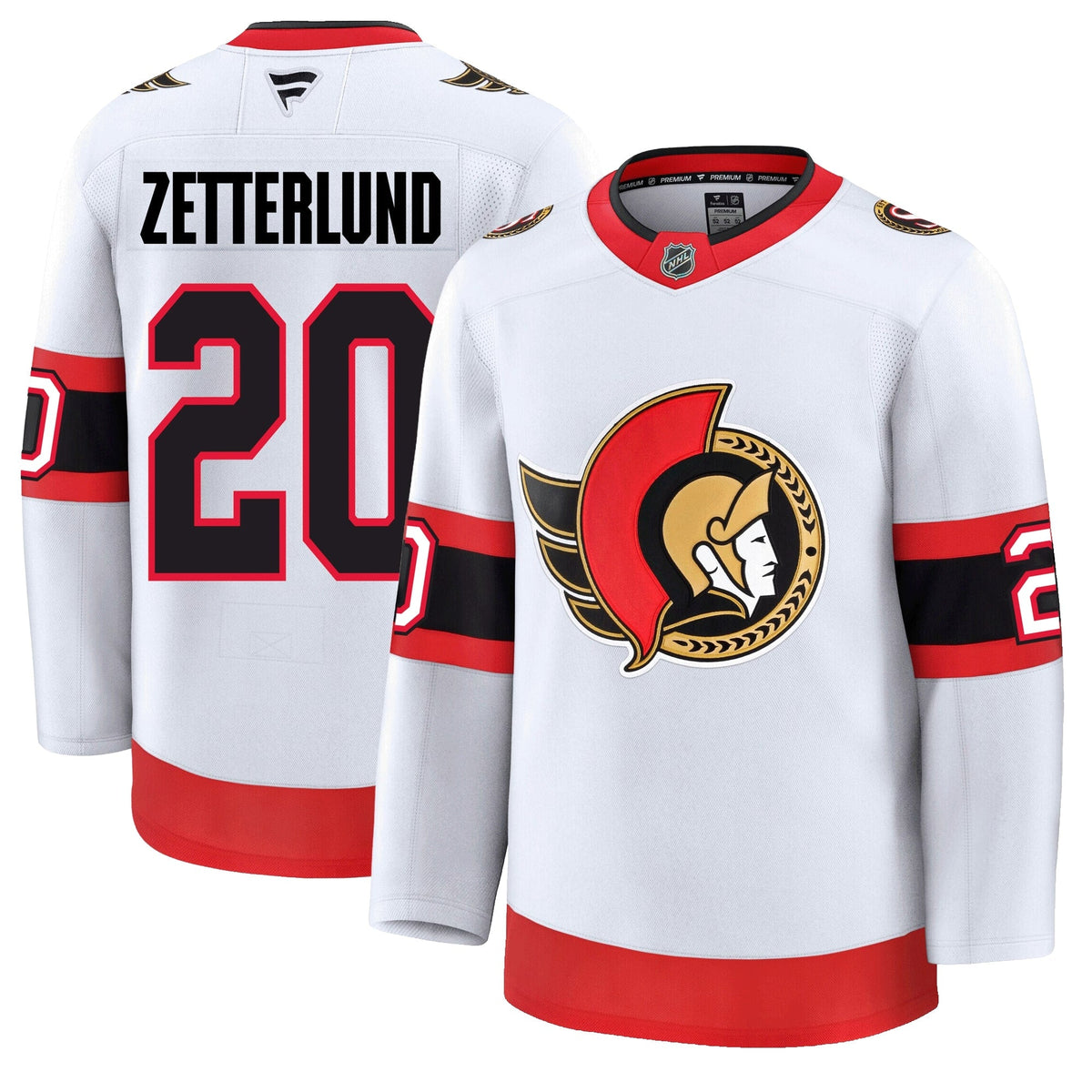 Fabian Zetterlund Ottawa Senators Fanatics Premium Away Jersey