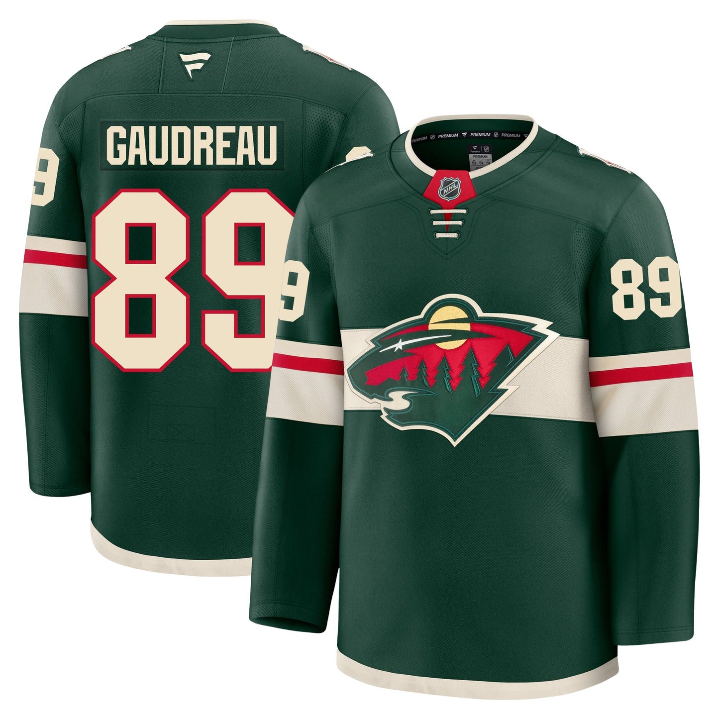 Frederick Gaudreau Minnesota Wild Fanatics Premium Home Jersey