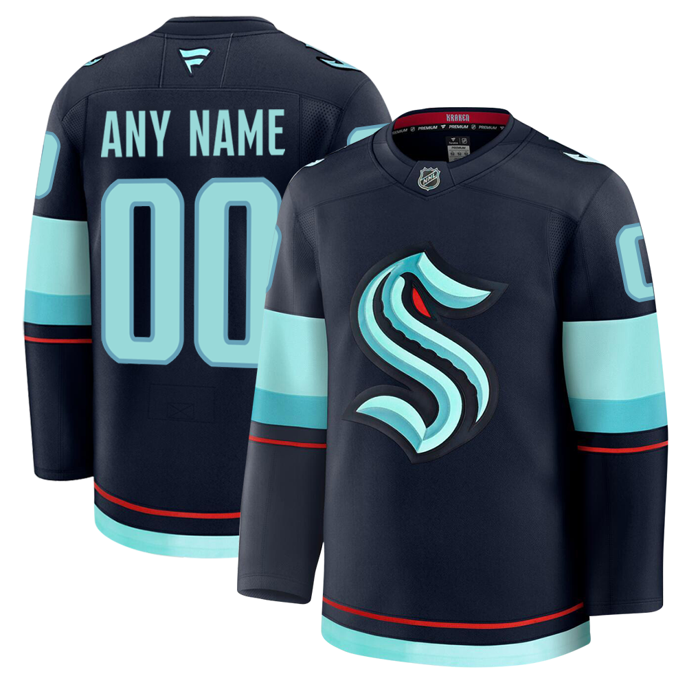 Customizable Seattle Kraken 2024 Fanatics Premium Official NHL HOME Jersey