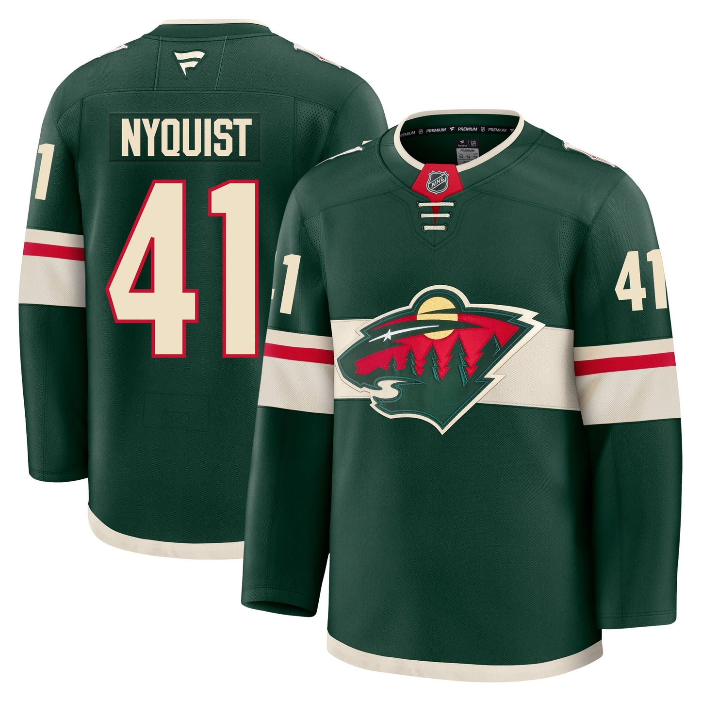 Gustav Nyquist Minnesota Wild Fanatics Premium Home Jersey